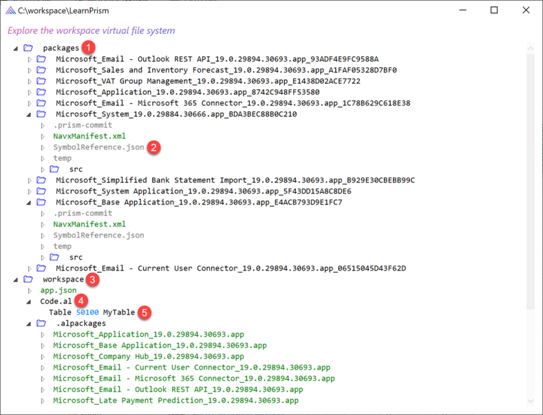 Prism for AL file explorer