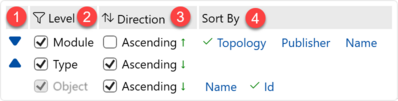 Prism for AL object index grouping and sorting