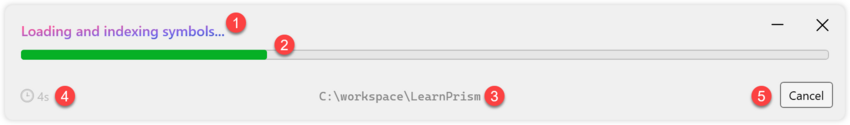 Prism for AL loading a workspace