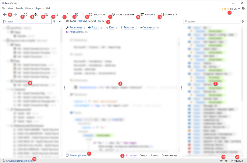 Prism for AL workspace window