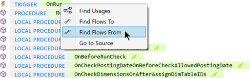 Prism for AL: Invoke find flows from