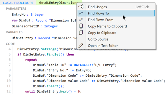 Prism for AL: Invoke find flows to