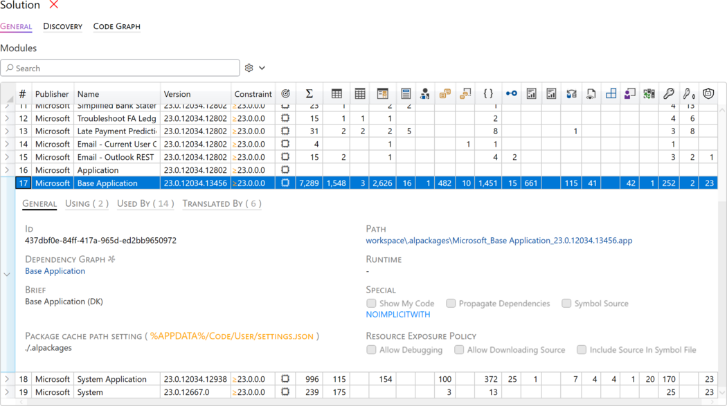 Prism for AL: Solution page module overview