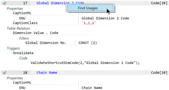 Prism for C/AL: View triggers, properties etc directly